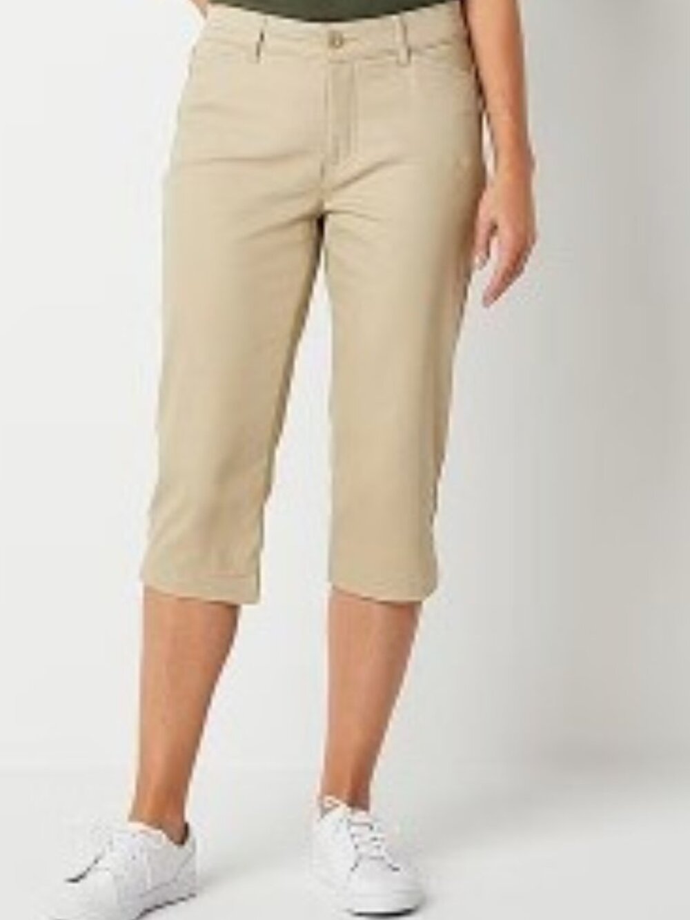 St. John's Bay Secretly Slender Mid Rise Capri Pant Sz 12